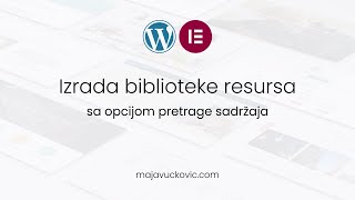 Izrada biblioteke resursa sa opcijom pretrage sadržaja [upl. by Eaned92]