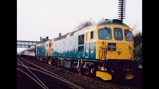 Class 33s on a railtour to Skegness  22031997 [upl. by Leslee]