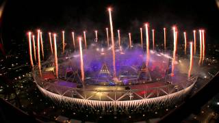 Fireworks London 2012 Olympics Closing Ceremony [upl. by Burck]