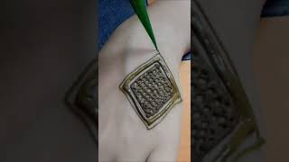 Back hand mehndi design easymehndi shorts [upl. by Novyar]