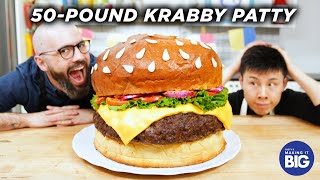 I Made A Giant Krabby Patty ft Babish Culinary Universe • Tasty [upl. by Holly]