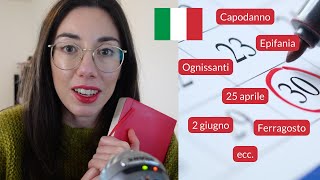 Italian culture Quali sono i giorni festivi in Italia Subtitles [upl. by Adlesirhc]