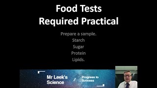 03 Food Tests Required Practical AQA GCSE Biology [upl. by Nodnar]