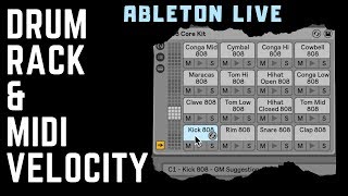 Ableton Live DRUM RACK amp MIDI VELOCITY [upl. by Isewk]