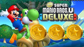 Acorn Plains3 Yoshi Hill  33 Stars NEW Super Mario Bros U Deluxe GUIDE STARCOINS [upl. by Adiuqal]