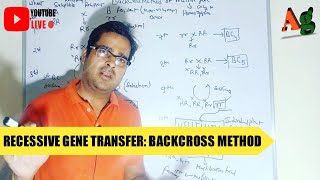 Backcross Method of Recessive Gene Transfer  Plant Breeding  Agriculture [upl. by Conny]