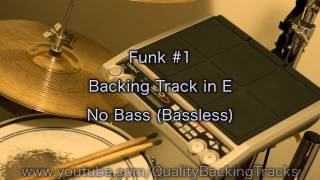 Funk 1 Backing Track in E No BassBassless [upl. by Enitsenre953]