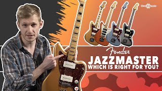 Jazzmaster comparison  Which Fender Jazzmaster is right for you [upl. by Adlih]