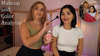 ASMR Perfecting personalized MAKEUP based on COLOR ANALYSIS  attention to detail soft spoken [upl. by Benia]