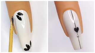 Unhas decoradas simples passo a passo com palito [upl. by Delora]