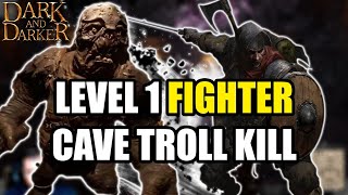 Cave Troll With Level 1 Fighter  Dark and Darker [upl. by Paviour]