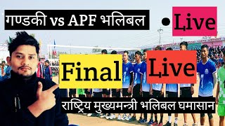 Gandaki vs APF Final Match । APF vs Gandaki Final Gae 2080 [upl. by Claudius]