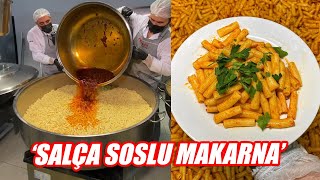 Salçalı Makarna Nasıl Yapılır  Polesan Catering [upl. by Annayi574]