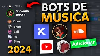 5 Melhores BOTS de MÚSICA Funcionando no Discord em 2024 [upl. by Studley]