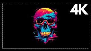 CYBERPUNK SPOOKY SKULL  Live Wallpaper [upl. by Hanad900]