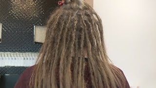 Getting New Dreadlocks  How To Dread Straight Hair [upl. by Terrijo]