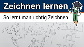 Wie LERNE ich am besten ZEICHNEN 👉 Zeichnen lernen für Anfänger  Probiere es aus [upl. by Iznek]