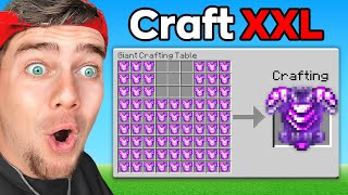 Minecraft mais les Crafts sont GÉANTS  Pioche XXL [upl. by Lindbom225]