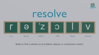 How to pronounce resolve [upl. by Lledniw595]