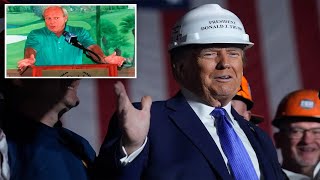 Trump suggests Arnold Palmer was well endowed at Latrobe PA rally Oh my God [upl. by Maribelle181]