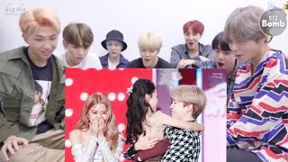 BTS reaction to Jirosè Video Fan made RosèampJimin [upl. by Eiramalegna]