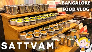 Sattvam  Jain Friendly Vegetarian Restaurant  Food Vlogging 😋  Bangalore  Beautiful Concept [upl. by Wadleigh]