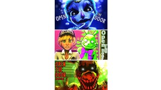 Open The Door for Springtrap Vanny amp Ballora compilation Who did it better fnaf edit [upl. by Darice165]