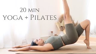 20 min Yoga Pilates Burn  Total Body Workout  All Levels [upl. by Sprage670]