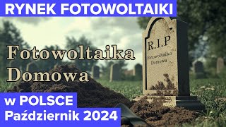 Aktualna sytuacja na rynku fotowoltaiki w Polsce  PAŹDZIERNIK 2024 Fotowoltaika w Polsce [upl. by Troc]