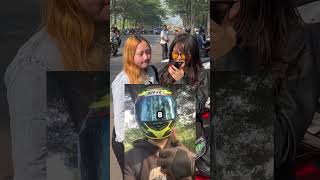 Rate muka riders 🤣 sebelum vs sesudah pake helm [upl. by Alded685]