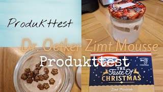 Produkttest Dr Oetker Zimt Mousse [upl. by Ellenhoj987]