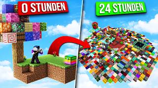 BASTIGHG SPIELT 24 STUNDEN MINECRAFT SKYBLOCK XXL RANDOMIZER FINALE [upl. by Lihka]