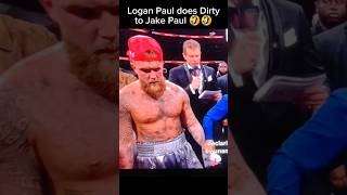 Logan Paul does dirty to Jake Paul boxing sports loganpaul jakepaul miketyson funny fun ufc [upl. by Assenab635]