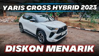 SPEK TOYOTA YARIS CROSS HYBRID 2023 MOBIL SUV COMPACT IRIT HARGA DISKON MENARIK HRV MINGGIR DULU YA [upl. by Madanhoj]