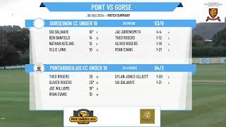 Pontarddulais CC Under 19 v Gorseinon CC Under 19 [upl. by Berkman281]