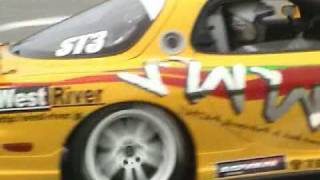 SUPER TAIKYU Team Testa Sports WW2 Mazda RX7 FD3S demo run [upl. by Zitah798]