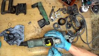 Hitachi H45MR demolition hammer repair orings and grease repair [upl. by Ulberto]