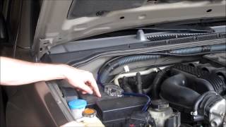 45 Installation of Subwoofer Amplifier and Appradio 2  2007 Xterra [upl. by Carlson]