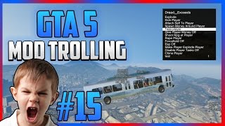 GTA 5 ONLINE  FUNNY MOD MENU TROLLING 15  MAGIC SCHOOL BUS GTA 5 MODS [upl. by Isoj]