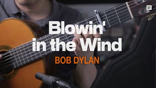 FREE TABS Bob Dylan  Blowin in the Wind  classical guitar RØDE M5 [upl. by Buyer]