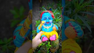 Part 2 Little Krishna making with old doll 😍 diy acrylicpainting youtubeshorts viralvideo short [upl. by Vyse]