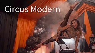 WOW Contortionist amp Juggler Halloween Entertainment halloweenparty halloween circusmodern [upl. by Akelam]