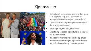 Samfunnsfag  Kultur og kjønnsroller [upl. by Clifton383]