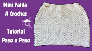 Crochet Tutorial Perla Mini Falda A CrochetTodas Las Tallasmcknitscreations [upl. by Nairret]