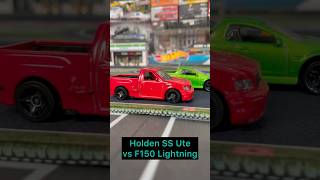 Ford F150 lightning vs Holden SS Ute hotwheels racing streetracing f150 holden [upl. by Hesketh]