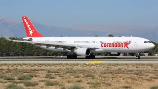 Antalya Airport Plane Spotting  Very Special Corendon A330 Jazeera A320 And Many More [upl. by Fari]