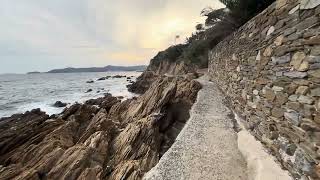 Le Sentier du Littoral  Plage de SaintClair to Le Lavandou [upl. by Kotto]