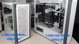 Corsair 5000D airflow vs Corsair 7000D airflow reviewing and comparing [upl. by Gschu]