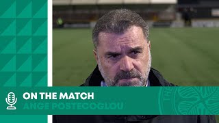 Ange Postecoglou On The Match  Alloa Athletic 12 Celtic [upl. by Ilhsa]