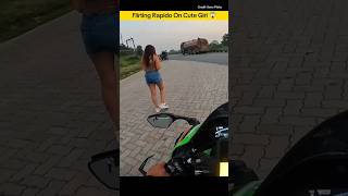 Flirting Cute Girl With Rapido Rider 🥰flirting cutgirl rapido rider motovlog ninja001vlogs [upl. by Ramu766]